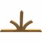 Ekena Millwork Richland Rough Sawn Timber Gable Bracket, Western Red Cedar, 60"W x 40"H x 2"D x 4"F, 16/12 Pitch GBW060X40X0204RIC00RWR - alternate 2
